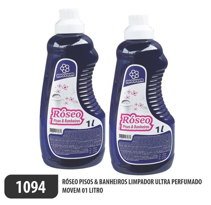 1094-PP-Q2 - Limpador Perfumado Róseo Pisos e Banheiros 01 Litro