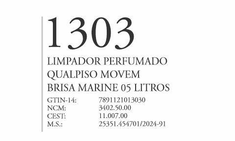 1303 - Limpador Perfumado Qualpiso Movem - Brisa Marine - Q3 - P1 - Movem
