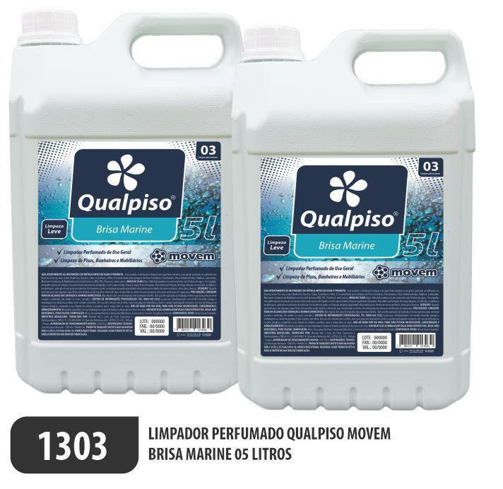 Limpador Perfumado Qualpiso Movem - Brisa Marine - Ref. 1303