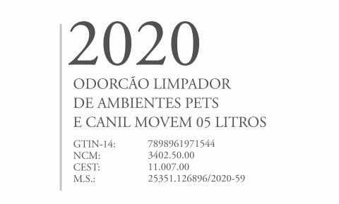 2020 - Odorcao Limpador Ambientes Pets e Canil - Q3 - P1 - Movem