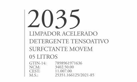 2035 - Limpador Acelerado Detergente Clorado - Q3 - P1 - Movem