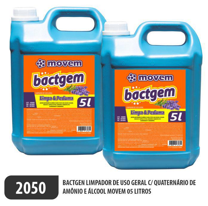2050-PP-Q2 - Bactgem Limpador de Uso Geral Movem 05 Litros